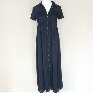 Aritzia Wilfred Gardanne Short Sleeve Relaxed Fit Maxi Dress Size XS
